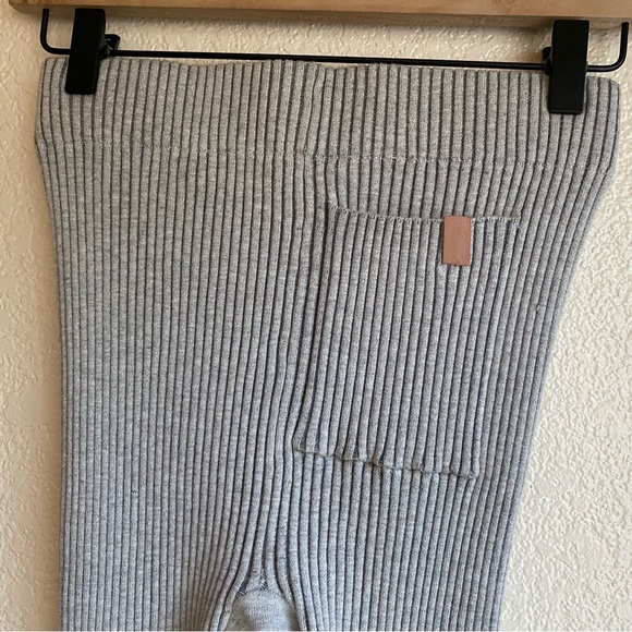Lunya Cozy Cotton Silk Ribbed Leggings Mellow Grey Heather - Picture 7 of 10